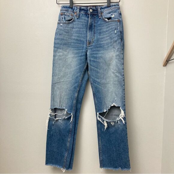 Abercrombie & Fitch Denim - Abercrombie Zoe Straight Ankle Jeans